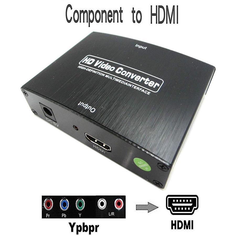 Yoho Component to HDMI Converter, 4K HDR, 3D, Compatible with TV, Monitor and More - - Mounts For Less