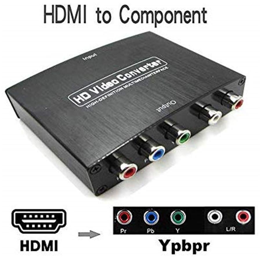 Yoho HDMI to Component Converter, 4K HDR, 3D, Compatible with Game Console, Laptop and More - - Mounts For Less