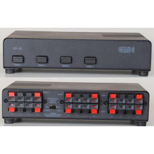 AMX AR-45 4 Pairs Stereo Speaker Selector Box Impedance Protection 8 Ohms - - Mounts For Less