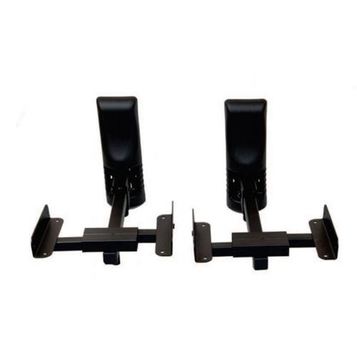 AMX BS-09 Swivel "Bookshelf" speaker mounts for home theaters black (Pair) - - Mounts For Less