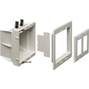Arlington DVFR2W Recessed Double Box for cables and power outlets White - - Mounts For Less