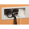 Arlington TVB713 Triple Recessed Low Voltage Media Plate Angled Openings - - Mounts For Less
