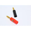 Banana Speaker Plugs Gold Plated 2 pack 1 Black and 1 Red - - Mounts For Less