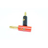 Banana Speaker Plugs Gold Plated 2 pack 1 Black and 1 Red - - Mounts For Less