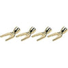 Belkin Pure AV Gold Speaker Spades Connectors For Speaker Wire 4 Units - - Mounts For Less