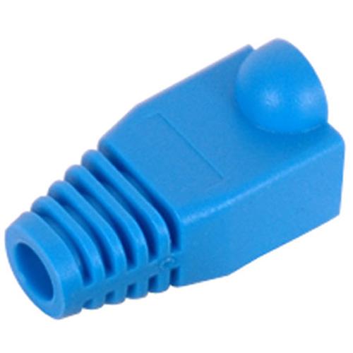 Boots for 8P8C RJ45 Cat5e/Cat6 connectors Blue - 10pk - - Mounts For Less