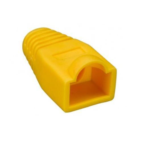 Boots for 8P8C RJ45 Cat6 connectors Yellow - 10 - - Mounts For Less