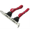 Bracket internal SATA to external eSATA (2 ports) - - Mounts For Less