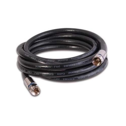 Coaxial cable 6ft RG-6 Black M/M - - Mounts For Less