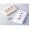 Component Wall Plate (3 RCA female to female couplers) White - - Mounts For Less