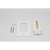Composite Wall Plate (3 RCA Female To Female Couplers) White - - Mounts For Less