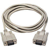 DB9 male to DB9 male cable 10ft Gray - - Mounts For Less