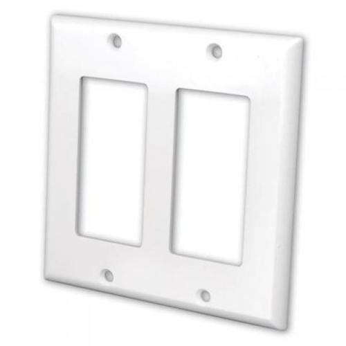DECORA Wallplate White - 2 Bays - - Mounts For Less
