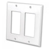 DECORA Wallplate White - 2 Bays - - Mounts For Less