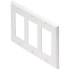 DECORA Wallplate White - 3 Bays - - Mounts For Less