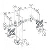 Desk mount bracket 2 articulated arm for 2 Monitors 10 - 23 in - - Mounts For Less