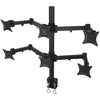 Desk mount bracket articulated for 6 monitors 13 - 24 in - - Mounts For Less