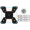 Desk mount bracket for 1 TV / Monitor 10 - 25 in - - Mounts For Less