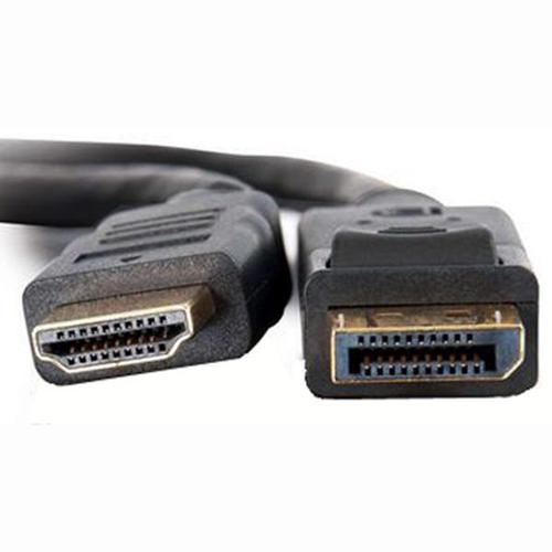 Displayport cable Male to HDMI Male black 6ft - - Mounts For Less