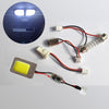 Dome Light COB LED, 18 LEDS, 28x18mm, White T10 BA9S festoon - - Mounts For Less