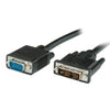 DVI-A male to SVGA Male cable Black 6ft - - Mounts For Less