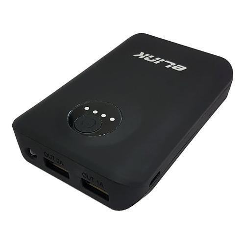 eLink 2 USB Ports Powerbank With Flashlight 6800Mah - - Mounts For Less