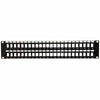 Empty Patch Panel for Keystone jacks 48 ports black 19" 2U - - Mounts For Less