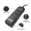 Erayak 150W Car Power Inverter DC 12V To 110V AC Converter With Dual USB Charger - - Mounts For Less