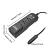 Erayak 150W Car Power Inverter DC 12V To 110V AC Converter With Dual USB Charger - - Mounts For Less