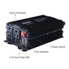 Erayak 400W Car Power Inverter DC 12V To 110V AC Converter With Dual USB Charger - - Mounts For Less