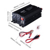 Erayak 400W Car Power Inverter DC 12V To 110V AC Converter With Dual USB Charger - - Mounts For Less