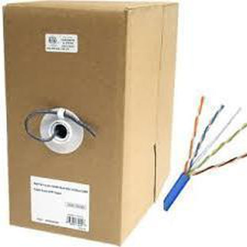Ethernet cable network Cat5e RJ-45 1000ft 24 AWG 350MHz Pure Copper Blue - - Mounts For Less
