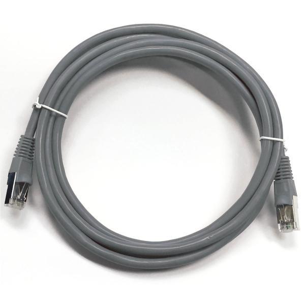 Ethernet cable network Cat6 550MHz RJ-45 shield 12 ft Gray - - Mounts For Less