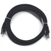 Ethernet cable network Cat6 550MHz RJ-45 shield 7 ft Black - - Mounts For Less