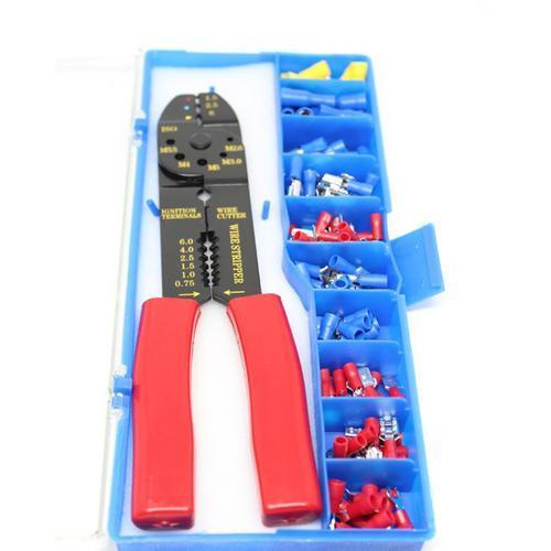 Globaltone Crimping Tool With Assortment Of 100 Terminals - - Mounts For Less