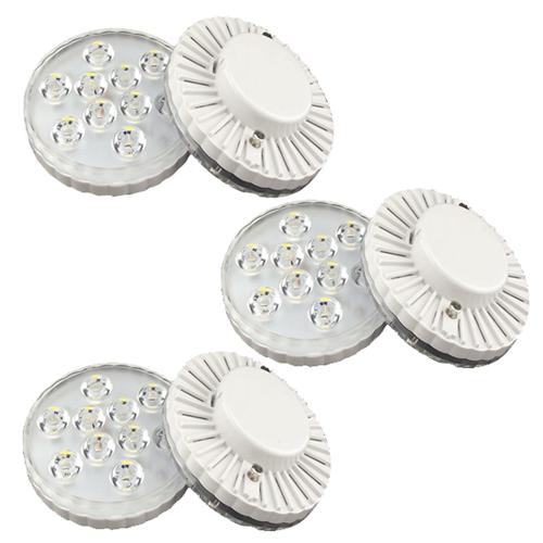 GlobalTone LED Light under cabinet with bracket, 6500k, 5W, DC12V White 3PK - - Mounts For Less