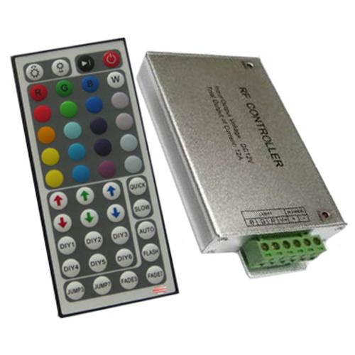 GlobalTone RGB LED Controler with 44 buttons IR Remote 12v 12A - - Mounts For Less