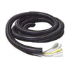 GlobalTone Split loom flexible tube cable organizer 5/8in 25mm black 100ft - - Mounts For Less