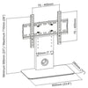 GlobalTone Table top TV Mount (Replacement Foot or Base) LED LCD PLASMA 23" to 55" VESA 400x400 - - Mounts For Less