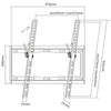 GlobalTone Tilt wall mount ULTRA-SLIM for PLASMA LCD LED 32"-55" ECONO - - Mounts For Less