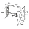 GlobalTone Wall mount articulated arm Universal LED LCD PLASMA 17"-37" - - Mounts For Less