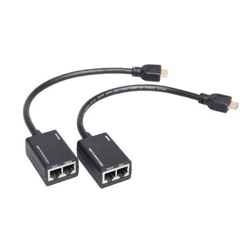 HDMI Extender Using Cat5E or Cat6 Cable, Extend Upto 30m (98ft) - - Mounts For Less