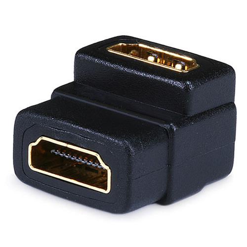 HDMI female to HDMI female right angled adapter 1080p 90 degrees - - Mounts For Less