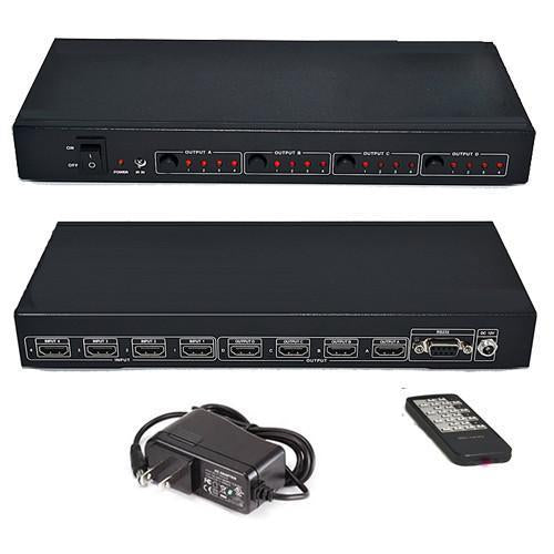 HDMI Matrix 4 inputs / 4 outputs + remote control 1080p - - Mounts For Less