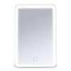 iHome ICVBT1WC Portable Mirror with LED Lighting, 6 '' X 8 '', Rechargeable with Bluetooth Speaker, White - - Mounts For Less