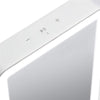 iHome ICVBT1WC Portable Mirror with LED Lighting, 6 '' X 8 '', Rechargeable with Bluetooth Speaker, White - - Mounts For Less