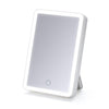 iHome ICVBT1WC Portable Mirror with LED Lighting, 6 '' X 8 '', Rechargeable with Bluetooth Speaker, White - - Mounts For Less