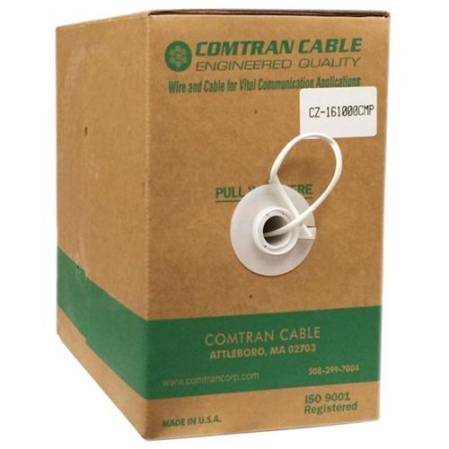 In-Wall Speaker Cable FT6 CMP Plenum CL3P OFC UL 16 AWG In Pull Box 1000Ft White - - Mounts For Less