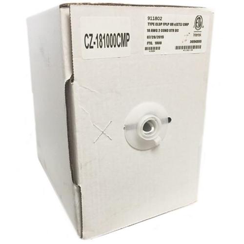In-Wall Speaker Cable FT6 CMP Plenum CL3P OFC UL 18 AWG In Pull Box 1000Ft White - - Mounts For Less