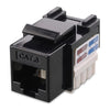 Keystone Connector Cat6 RJ-45 Punch Type 110 Female Black - - Mounts For Less